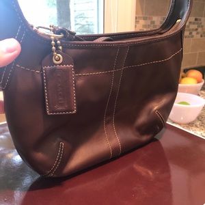 COACH brown leather purse